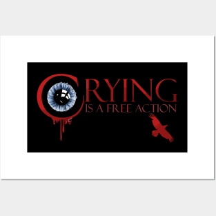 crying is a free action  horror Posters and Art